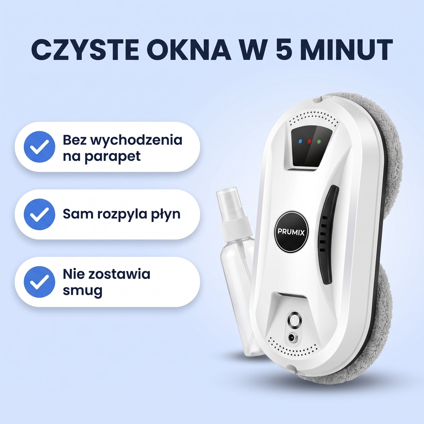 Prumix - Robot do czyszczenia okien z funkcją AI